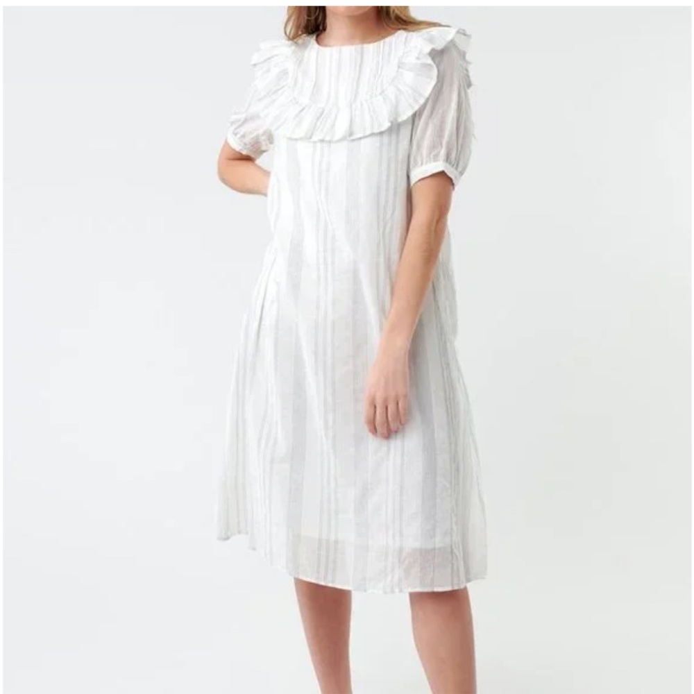 Nursing friendly midi dress